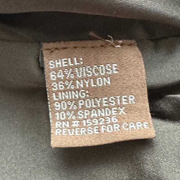 J. McLAUGHLIN Black Velvet Burnout Murphy Dress Office Siren Boardroom Size 10 - Picture 12 of 16